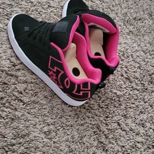 New Pink and black DCs size 7.5 women